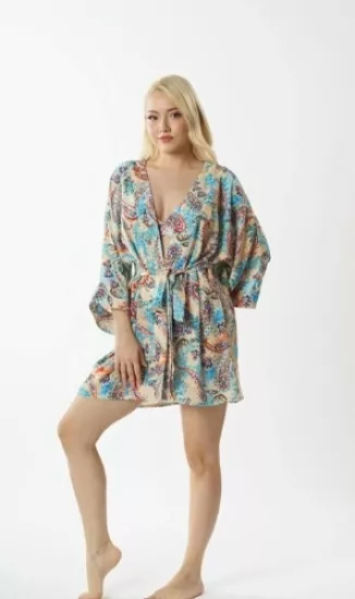 Louren 5824 KISA KİMONO PAREO