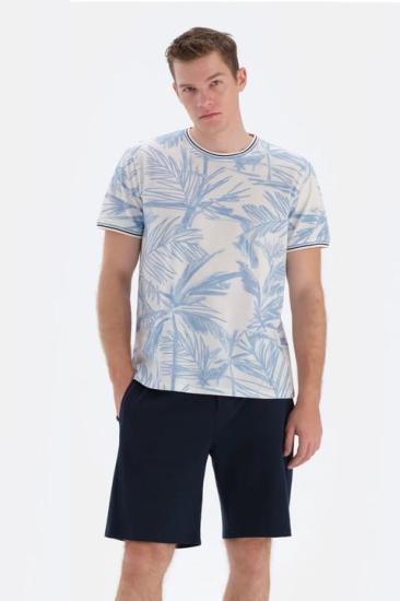 Eros 33002 Pamuklu Kısa Kollu Erkek Şortlu Pijama Takımı