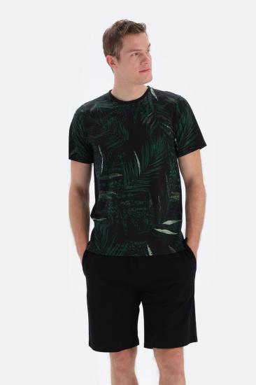 Eros 33032 Pamuklu Kısa Kollu Erkek Şortlu Pijama Takımı
