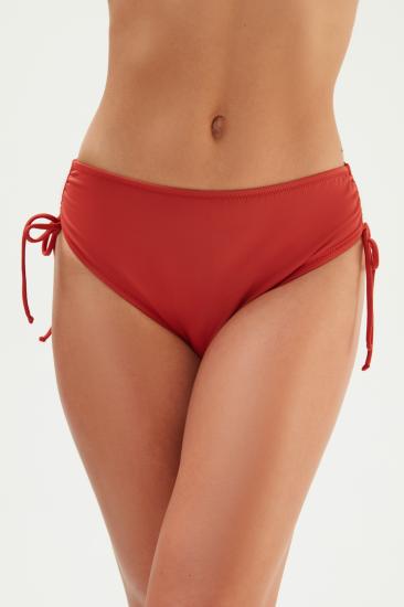Eros Yanı Büzgülü Tek Alt Bikini 2513-Ki̇remi̇t