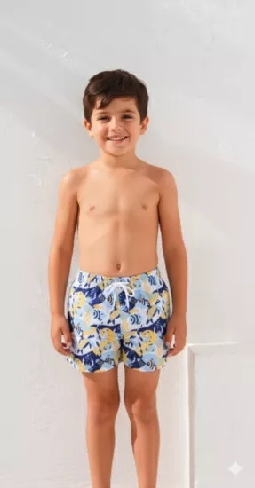 Pierre Cardin Desenli Çocuk Dokuma Şort
