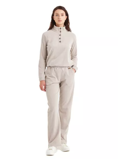 Blackspade Kadın Sweatshirt 60508 - Krem