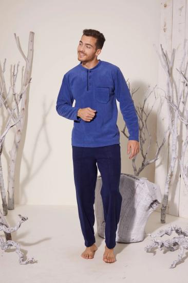 Kly Erkek  Midi Yaka Polar Pijama Takımı 7306