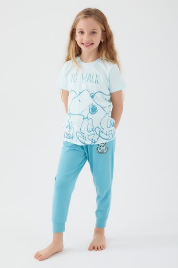 SNOOPY KIZ ÇOCUK KISA KOL PİJAMA TAKIMI
