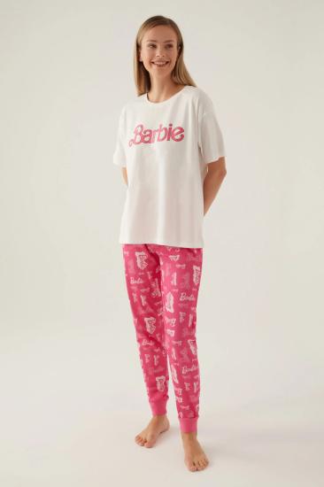 Barbie 1704 Pamuklu Anne Kız Kısa Kollu Kadın Pijama Takımı