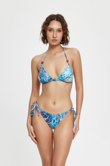 B11050 Üçgen  Boncuklu Bikini Takımı