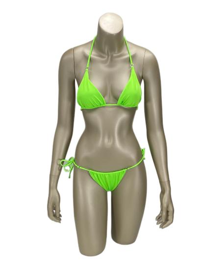 No Gossip Aqua Üçgen Bikini Üstü-Neon-yesil