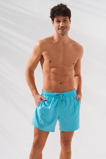 Pierre Cardin Düz Dokuma Erkek Şort-Turquoise