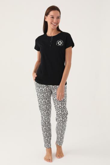 Pierre Cardin 8785 Pamuklu Kısa Kollu Kadın Pijama Takımı