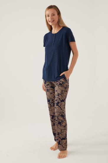 Pierre Cardin 8796 Kısa Kollu Patlı Kadın Pijama Takımı