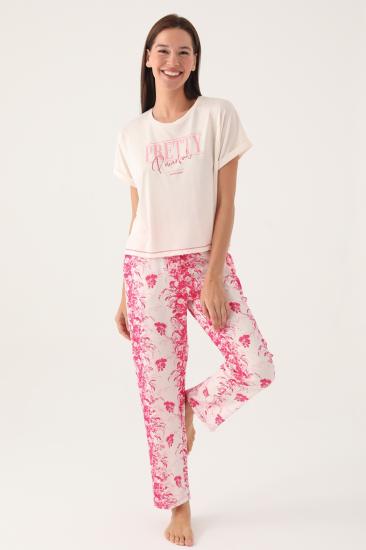 Pierre Cardin 8830 Kısa Kollu Kadın Pijama Takımı