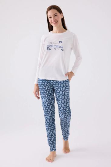 Pierre Cardin 8881 Uzun Kollu Kadın Pijama Takımı