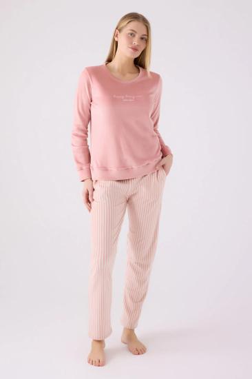 Pierre Cardin 8916 Kadife Uzun Kollu Kadın Pijama Takımı