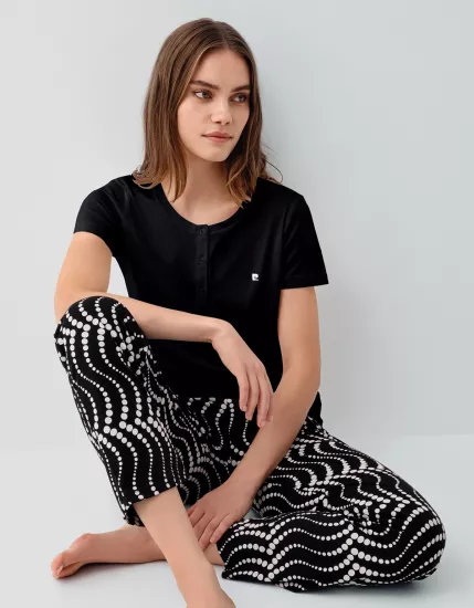 Pierre Cardin 9165 Kadın Kısa Kollu Pijama Takımı