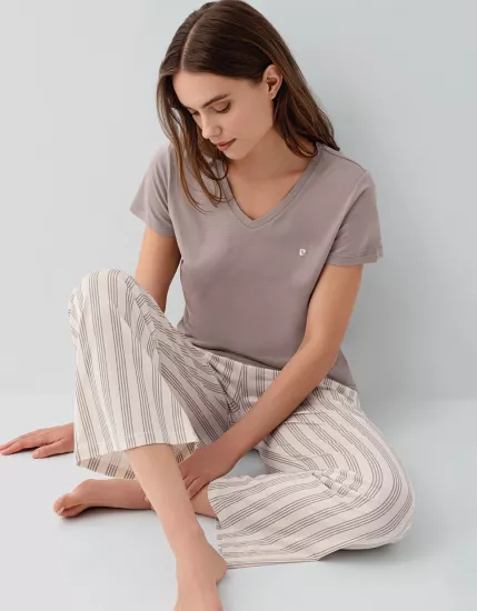 Pierre Cardin 9177 Kadın Kısa Kollu Pijama Takımı