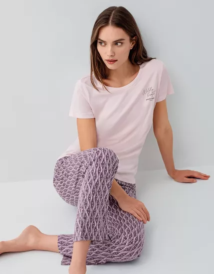 Pierre Cardin 9182 Kadın Kısa Kol Pijama Takımı