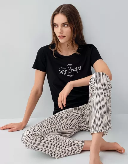 Pierre Cardin 9188 Kadın Kısa Kol Pijama Takımı