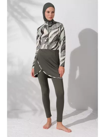 Pierre Cardin Uzunkollu Fermuarlı Tesettür Mayo