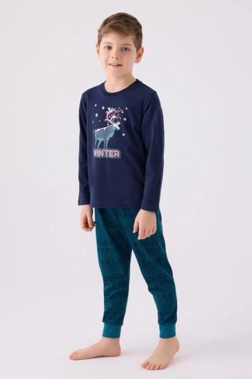Roly Poly 3135 Uzun Kollu Pamuklu Erkek Çocuk Pijama Takımı