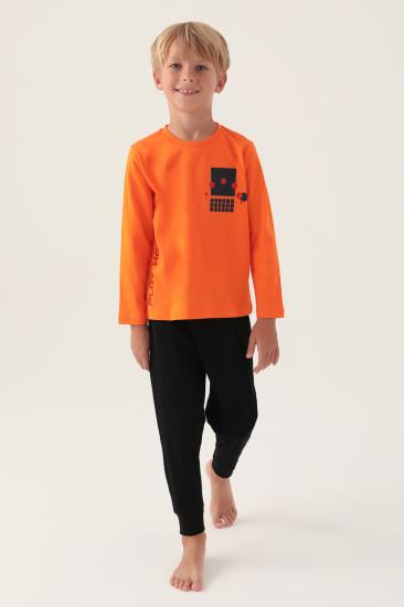 Roly Poly 3338 Pamuklu Uzun Kollu Erkek Garson Pijama Takımı