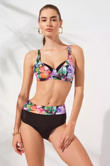 Pierre Cardin Herve Toparlayıcı Balenli Bikini-Violet
