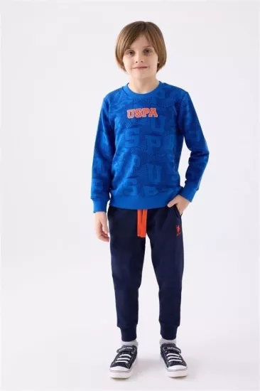 U.S. Polo Assn 1929 Erkek Çocuk Cobalt Eşofman Takımı