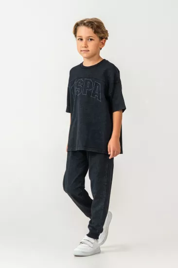 U.S. POLO ASSN. 2437 Erkek Çocuk Garson Kısa Kol Bermuda Takım