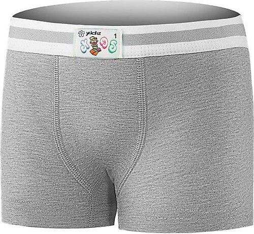 YILDIZ402 ÇOCUK LİKRALI BOXER GRİ