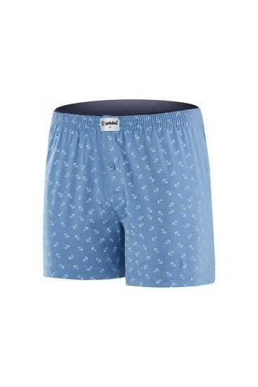 ÇAPALI HAVLU BEL BOXER-Mavi