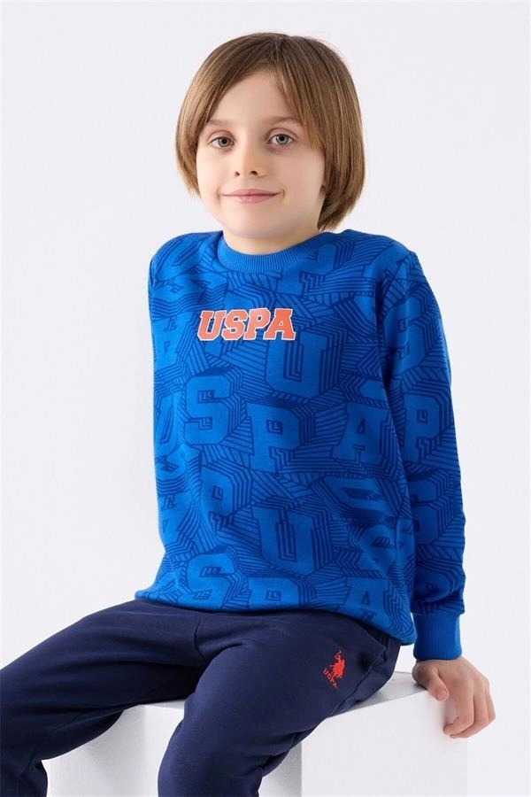 U.S. Polo Assn 1929 Erkek Çocuk Cobalt Eşofman Takımı
