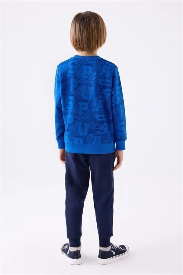 U.S. Polo Assn 1929 Erkek Garson Çocuk Cobalt Eşofman Takımı