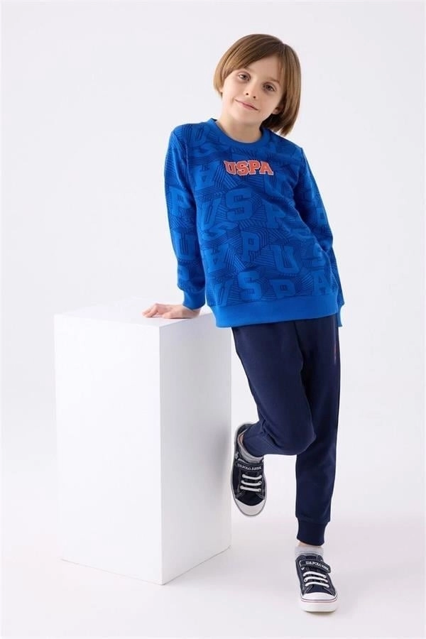 U.S. Polo Assn 1929 Erkek Çocuk Cobalt Eşofman Takımı