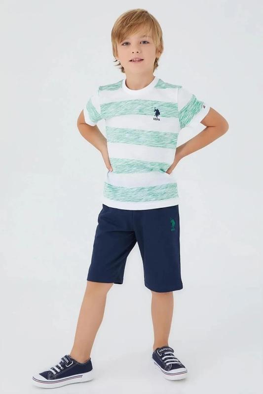 US POLO ERKEK ÇOCUK BERMUDA TAKIM