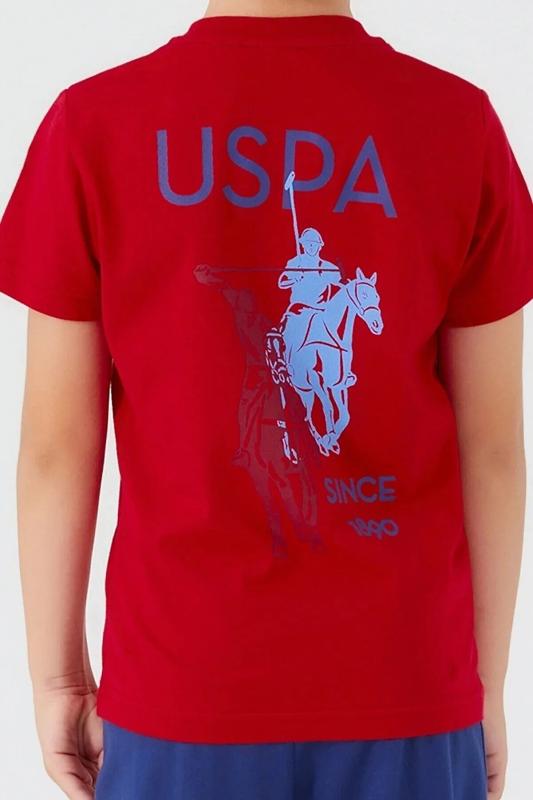 U.S Polo 1352 Pamuklu Kısa Kollu Erkek Garson Pijama Takımı