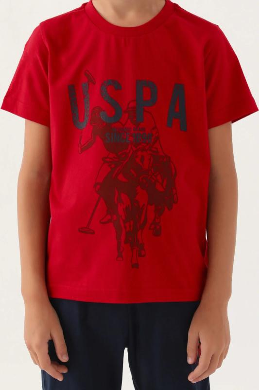 U.S Polo 1739 Pamuklu Kısa Kollu Erkek Çocuk Pijama Takımı