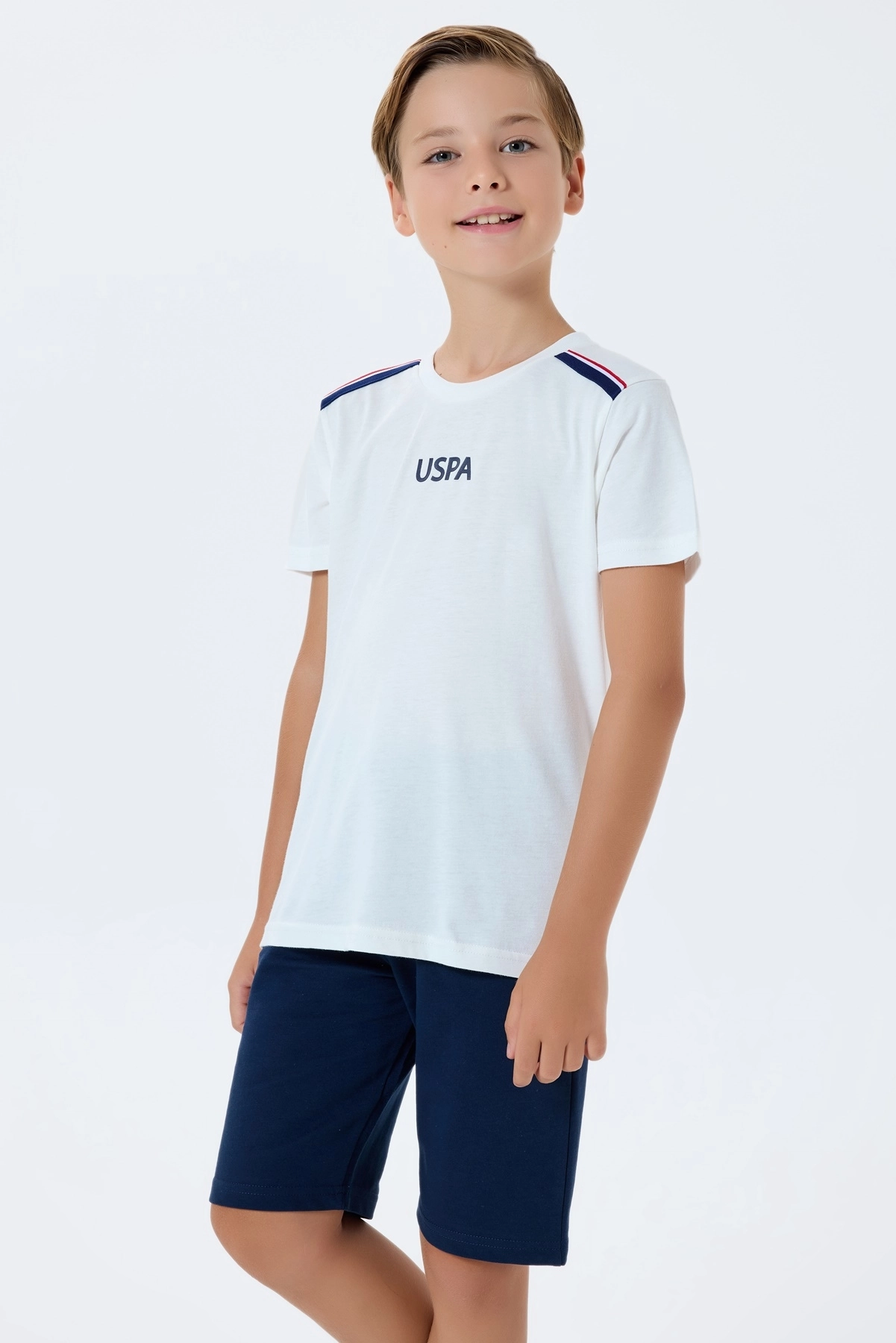 Us Polo 2404 Erkek Çocuk Kısa Kollu Bermuda Takım