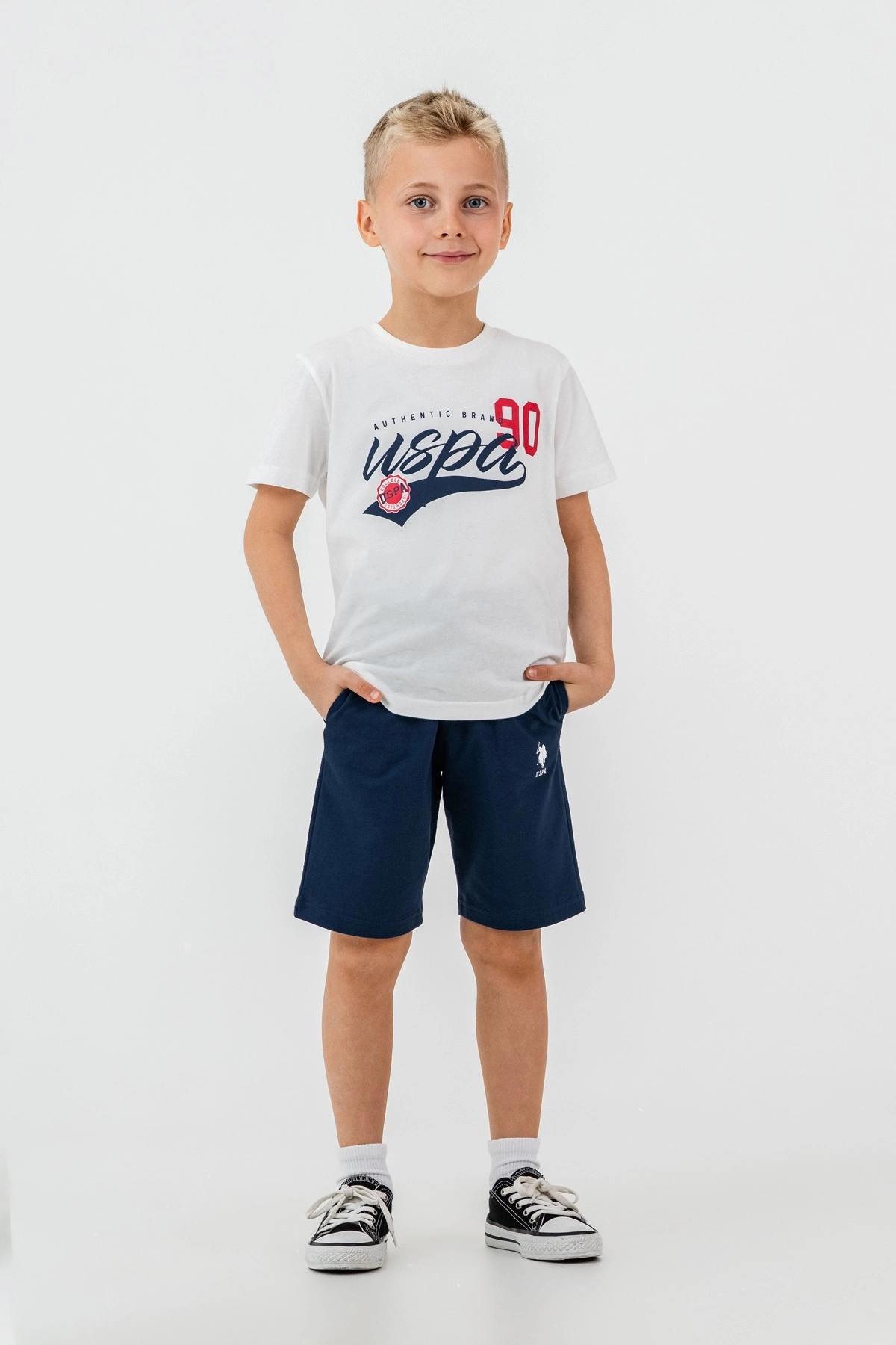 Us Polo 2431 Kısa Kollu Bermuda Takım