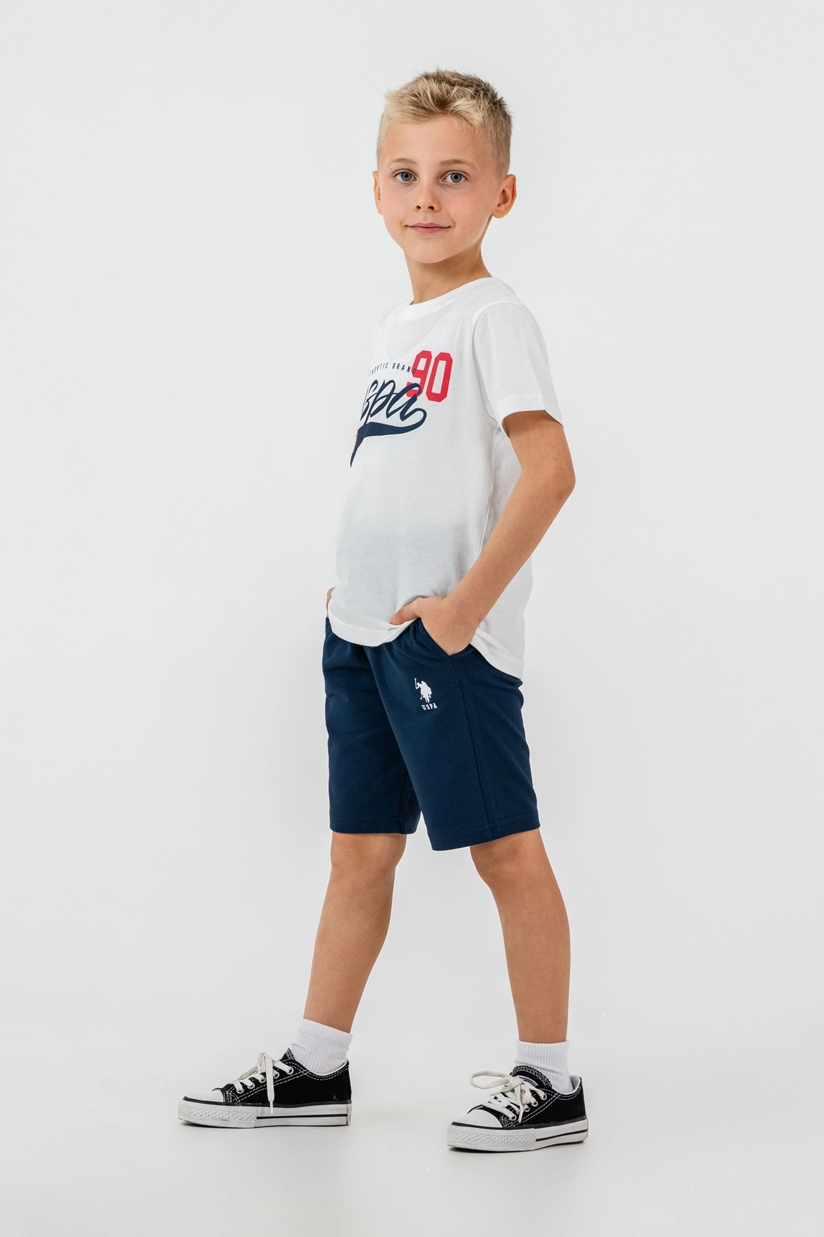 Us Polo 2431 Kısa Kollu Bermuda Takım