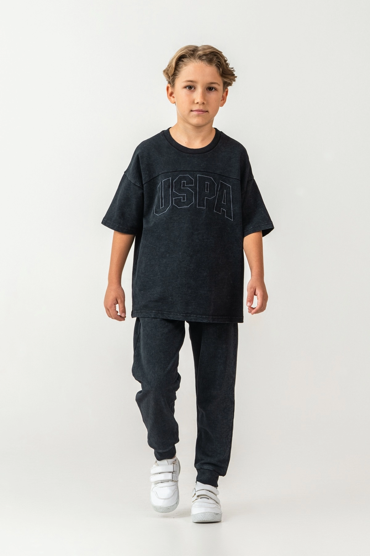 U.S. POLO ASSN. 2437 Erkek Çocuk Garson Kısa Kol Bermuda Takım