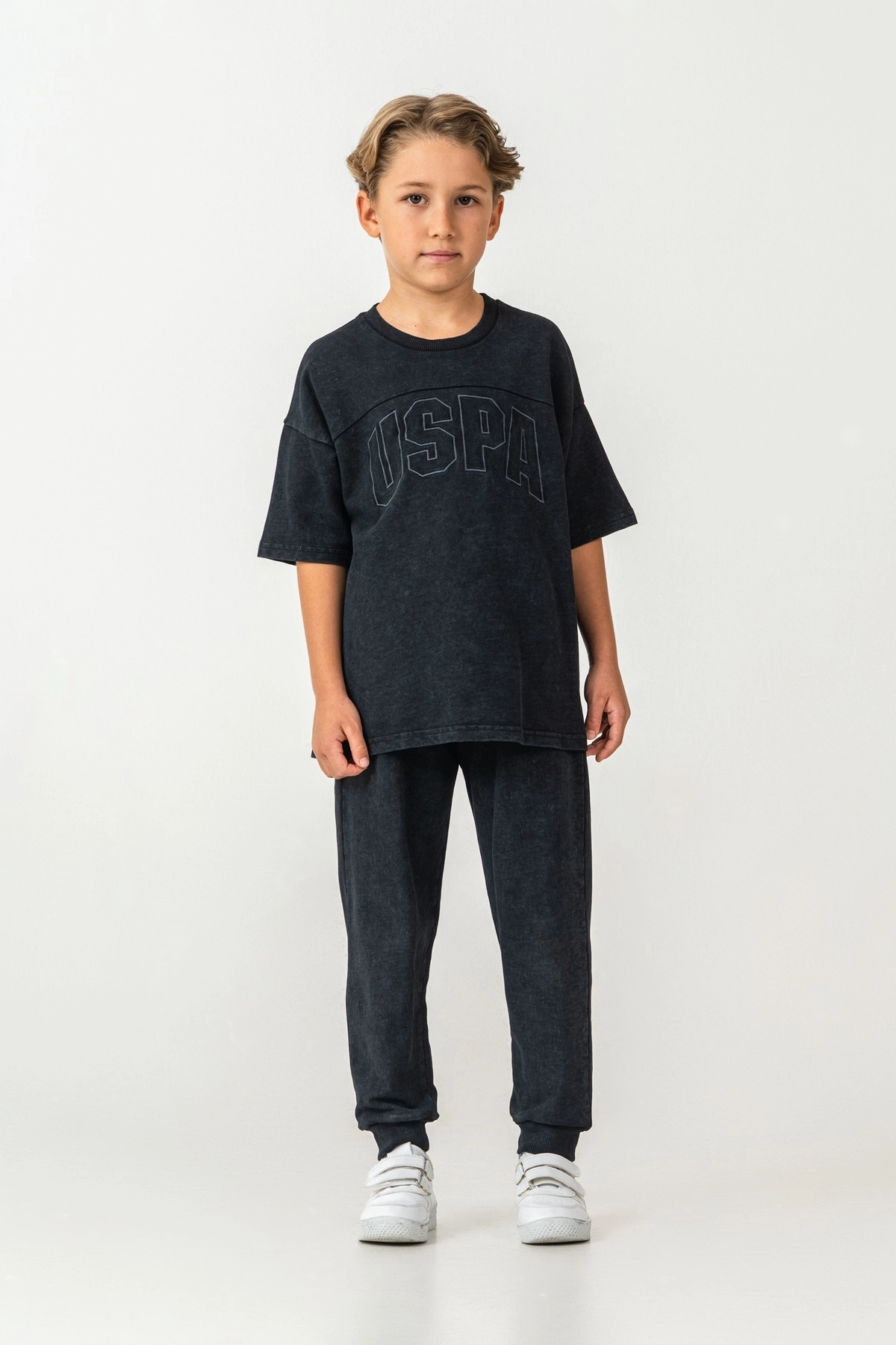 U.S. POLO ASSN. 2437 Erkek Çocuk Kısa Kol Bermuda Takım