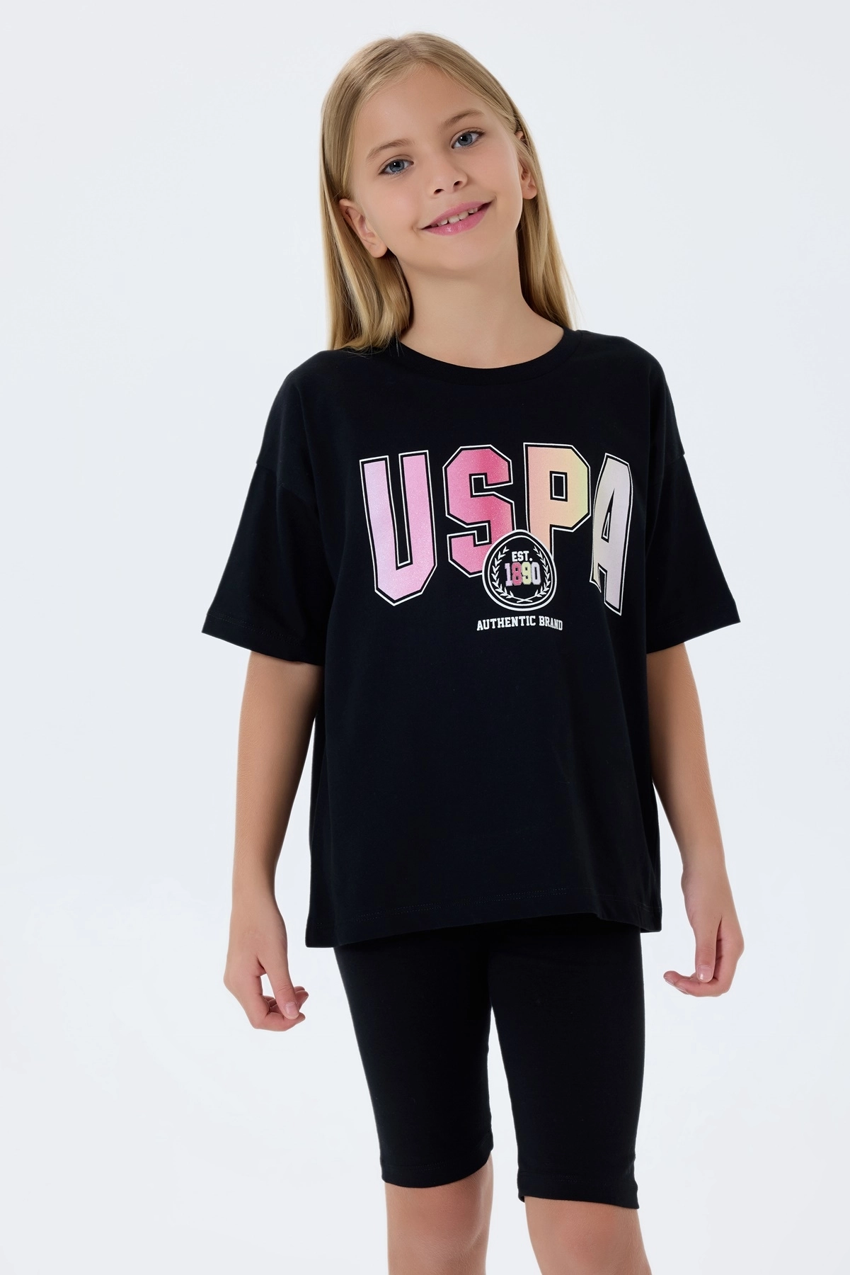 US2517 Kız Çocuk Tayt Takım