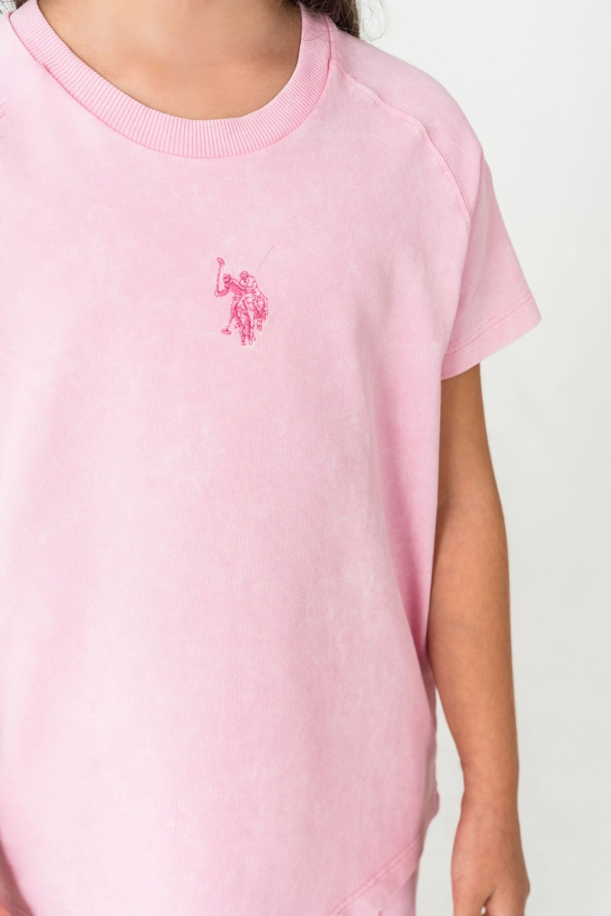 U.S. POLO ASSN. 2529 Kız Çocuk Garson Kısa Kollu Eşofman Takımı
