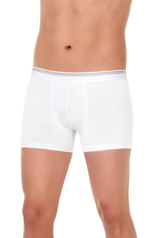 YILDIZ365 LİKRALI FORMEN BOXER BEYAZ