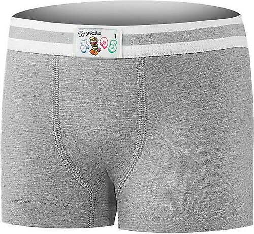 YILDIZ402 ÇOCUK LİKRALI BOXER GRİ