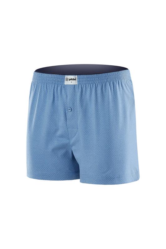 NOKTALI  HAVLU BEL BOXER-Mavi